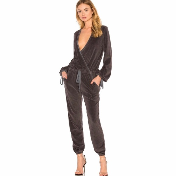 Young Fabulous & Broke Pants - Young Fabulous & Broke Fila Velour Jumpsuit -xs